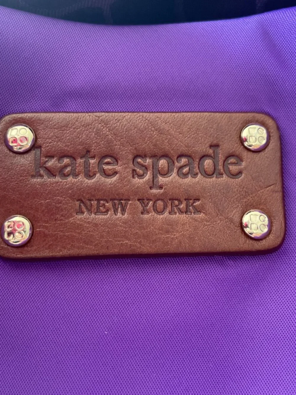 Share Kate Spade Grammercy Park Stevie Y2K in Nylon, African Violet (purple)- Y2